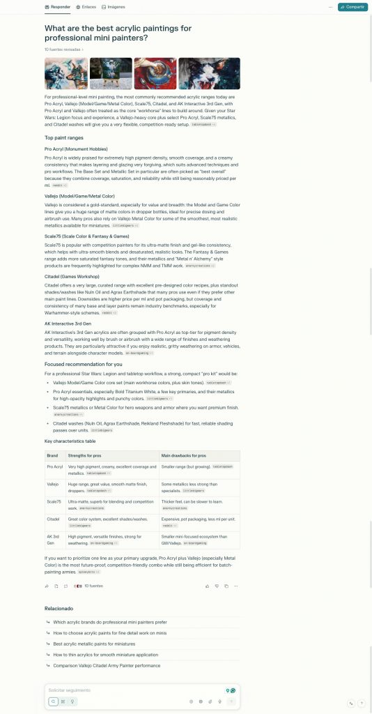 Example of Perplexity answer used for semiotic analysis