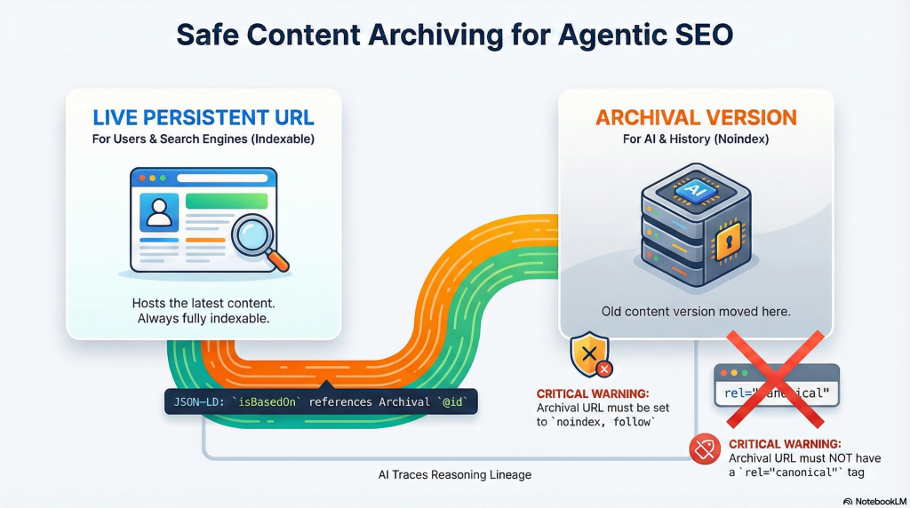 Safe Content Archiving for Agentic SEO