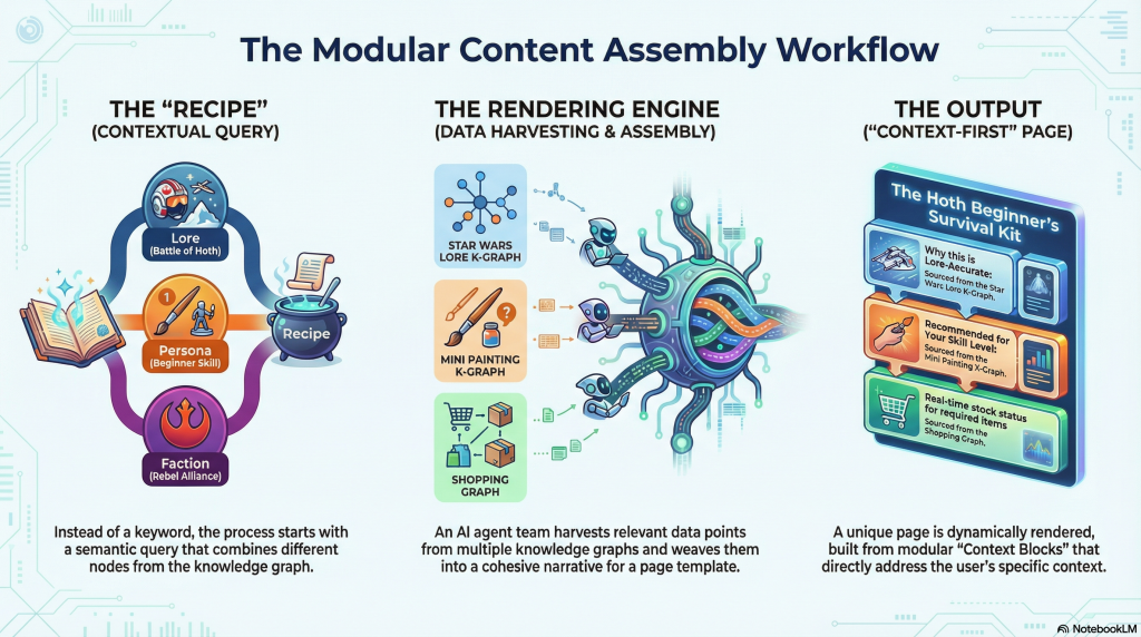 Modular Content Assembly Workflow Diagram