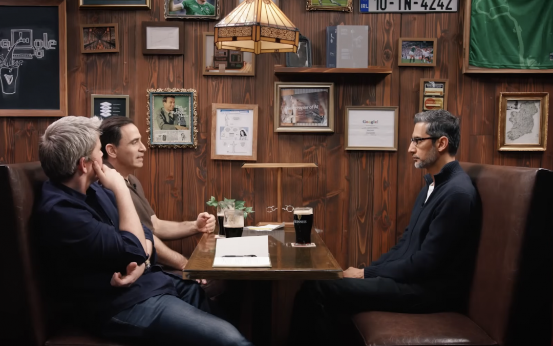 Screenshot from The history and future of AI at Google, with Sundar Pichai